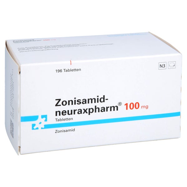 Zonisamid-neuraxpharm 100 mg Tabletten 196 St