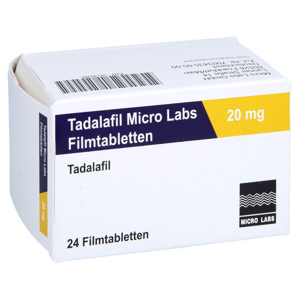 TADALAFIL Micro Labs 20 mg Filmtabletten 24 St