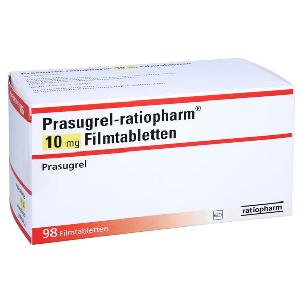 PRASUGREL-ratiopharm 10 mg Filmtabletten 98 St