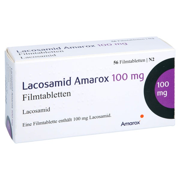 Lacosamid Amarox 100 mg Filmtabletten 56 St
