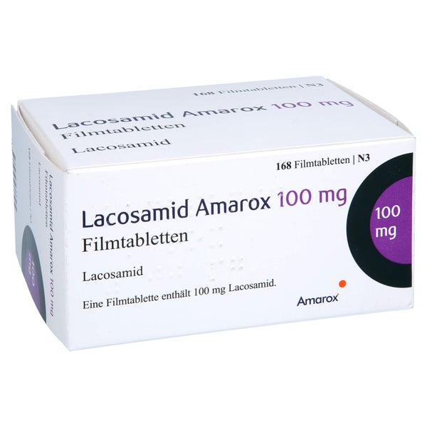 Lacosamid Amarox 100 mg Filmtabletten 168 St