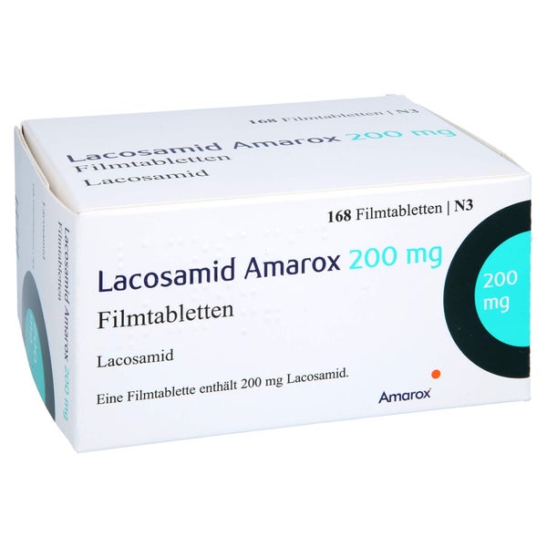 Lacosamid Amarox 200 mg Filmtabletten 168 St