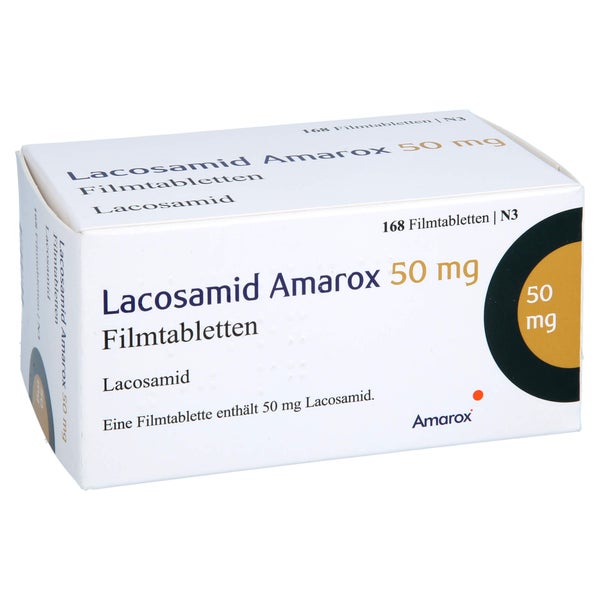 Lacosamid Amarox 50 mg Filmtabletten 168 St