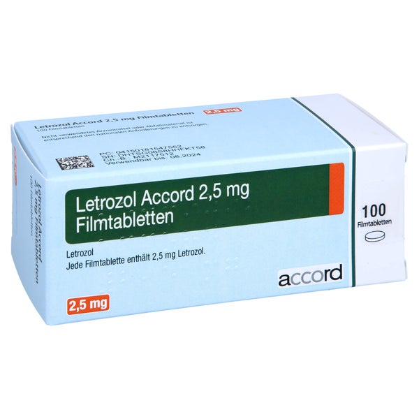 Letrozol Accord 2,5 mg Filmtabletten 100 St