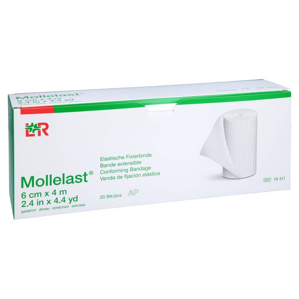 Mollelast Binden 6 cmx4 m weiß 20 St