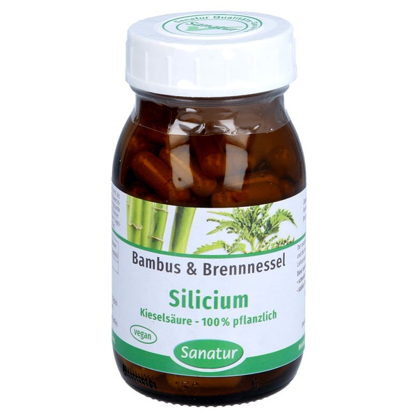 Silicium KieselsÄure 100% Pflanzlich Kapseln 90 St