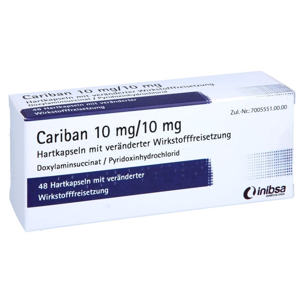 CARIBAN 10 mg/10 mg Hartk.m.veränd.Wirkst.-Frs. 48 St