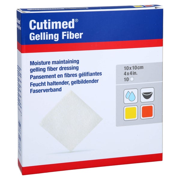 Cutimed Gelling Fiber Kom.10x10 cm Hydro 10 St