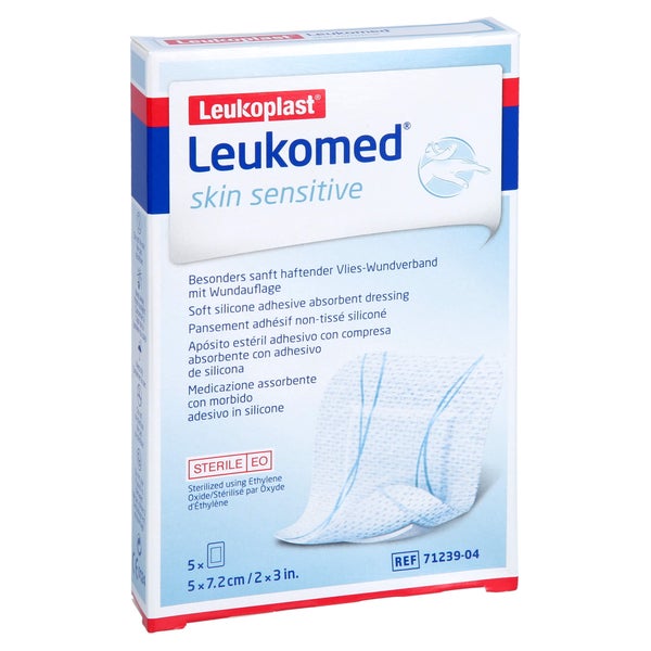 Leukomed skin Sensitive steril 5x7,2 cm 5 St