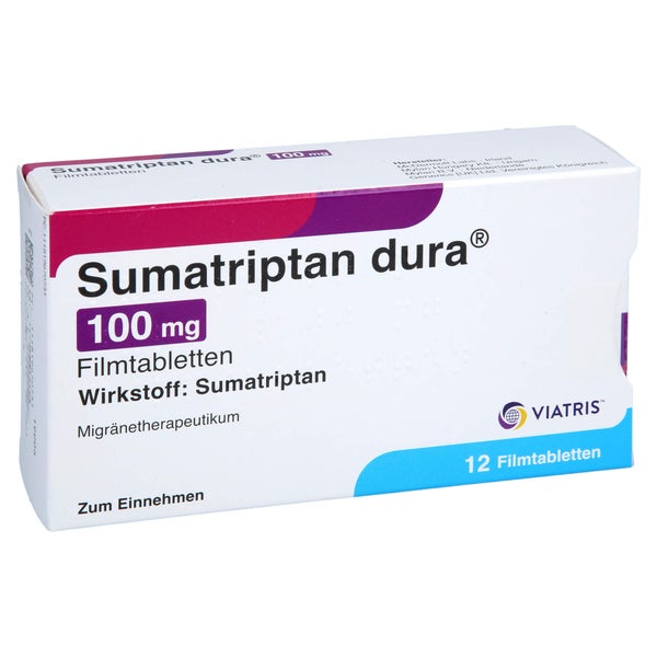 Sumatriptan dura 100 mg Filmtabletten 12 St