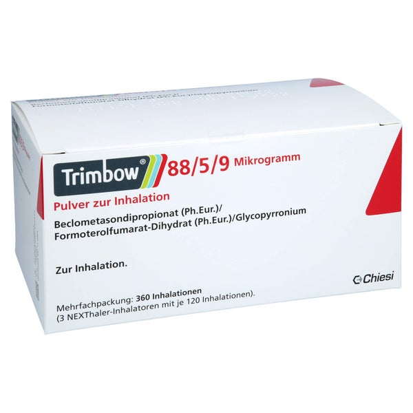 Trimbow 88/5/9 µg 360ED Plv.z.Inhalation 3 St