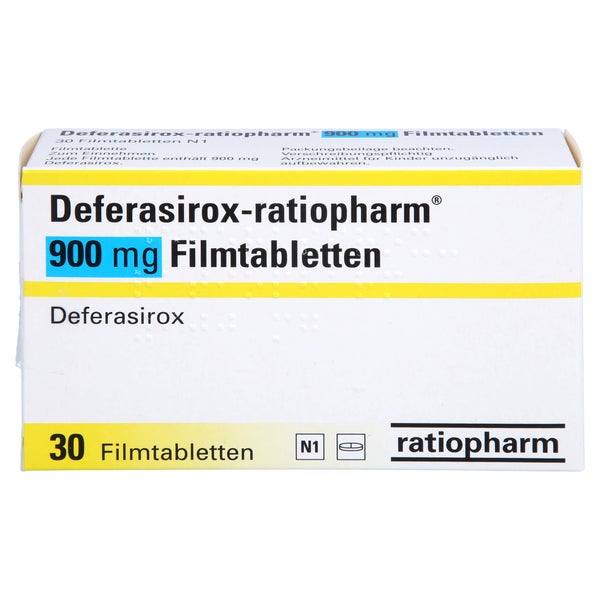 DEFERASIROX-ratiopharm 900 mg Filmtabletten 30 St