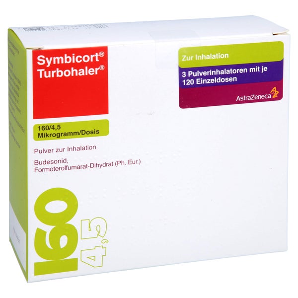 SYMBICORT Turbohaler 160/4,5 µg/Dosis 120 ED 3 St