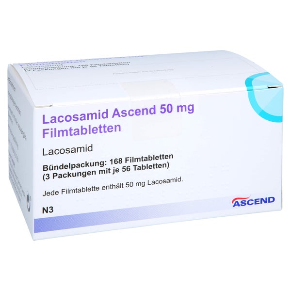 Lacosamid Ascend 50 mg Filmtabletten 168 St
