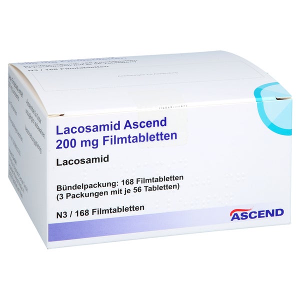Lacosamid Ascend 200 mg Filmtabletten 168 St
