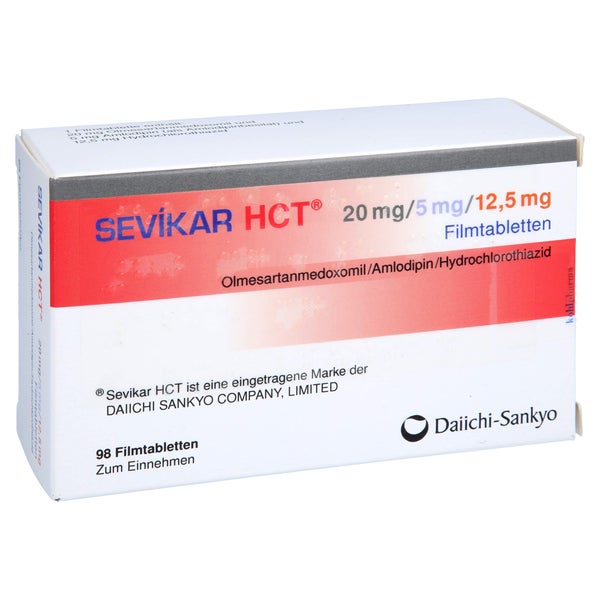 SEVIKAR HCT 20 mg/5 mg/12,5 mg Filmtabletten 98 St