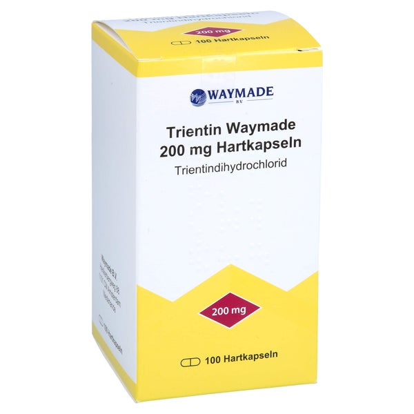 Trientin Waymade 200 mg Hartkapseln 100 St