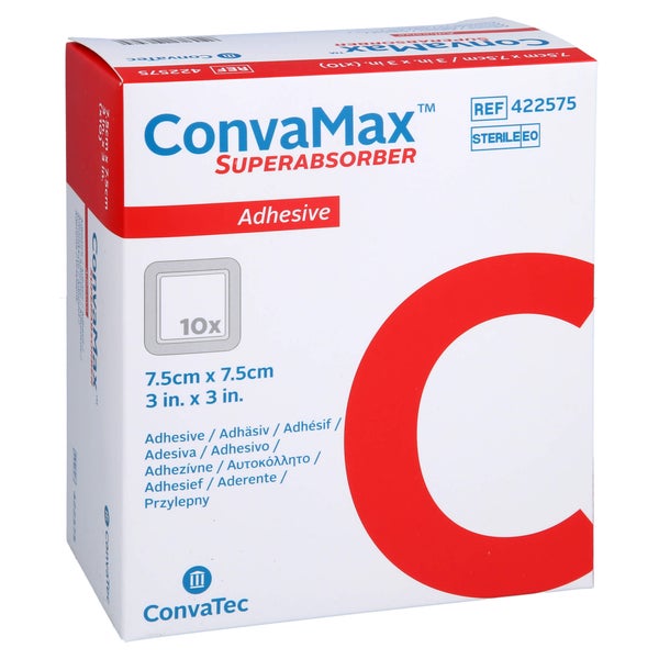 Convamax Superabsorber Adhäsiv 7,5x7,5 c 10 St