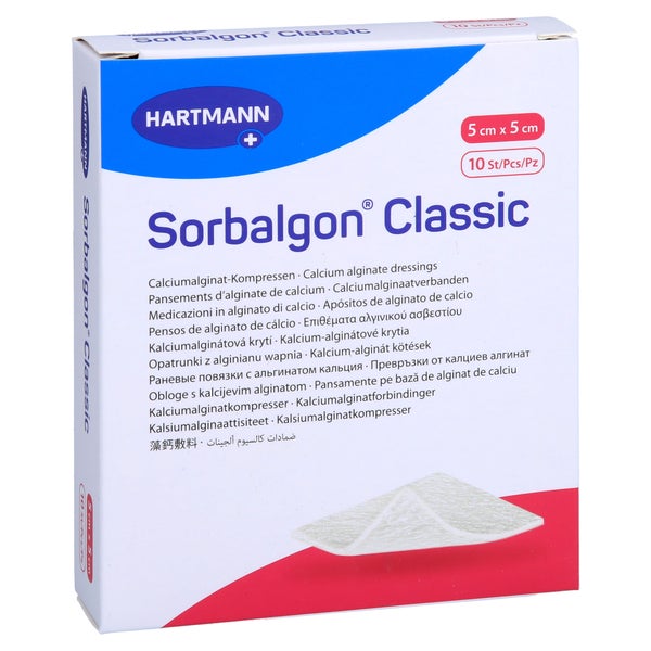 Sorbalgon Classic 5x5 cm Calciumalginat- 10 St