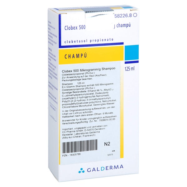 Clobex 500 Mikrogramm/g Shampoo 125 ml