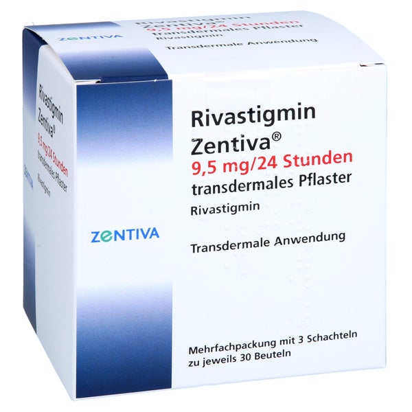 RIVASTIGMIN Zentiva 9,5 mg/24 Std. transd.Pflaster 90 St