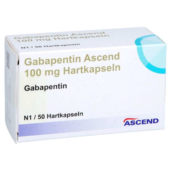 Gabapentin Ascend 100 mg Hartkapseln 50 St