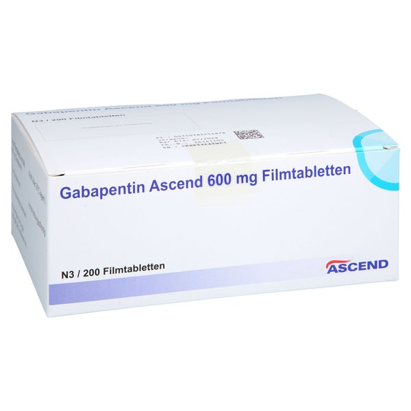 Gabapentin Ascend 600 mg Filmtabletten 200 St