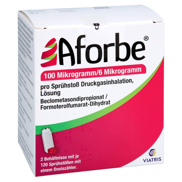 Aforbe 100 µg/6 µg 120 Hub Dosieraerosol 2 St