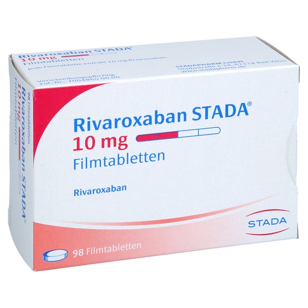 Rivaroxaban Stada 10 Mg Filmtabletten 98 St