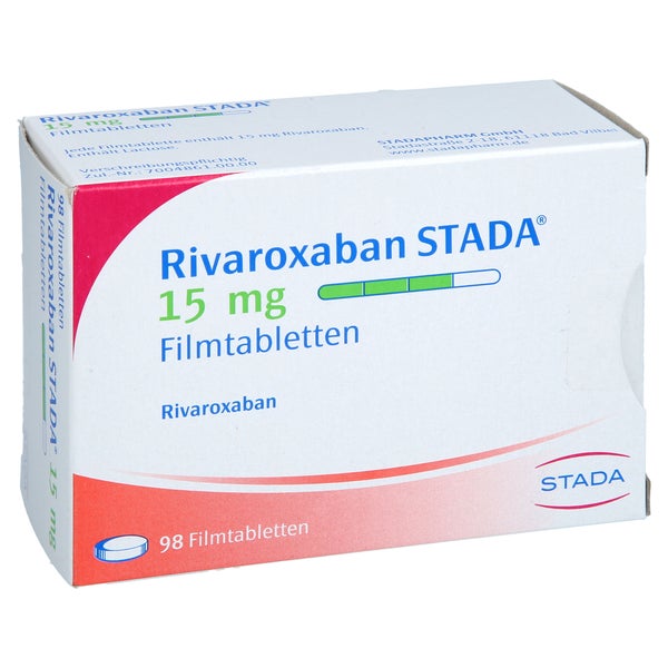 Rivaroxaban Stada 15 Mg Filmtabletten 98 St