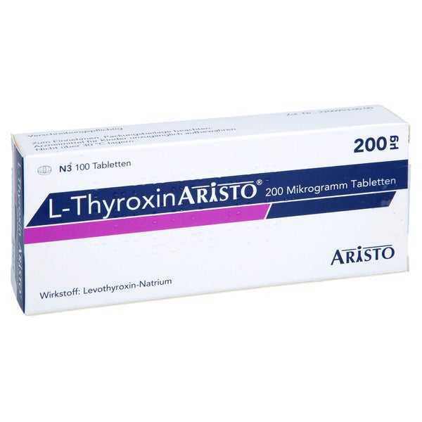 L-thyroxin Aristo 200 Mikrogramm Tablett 100 St