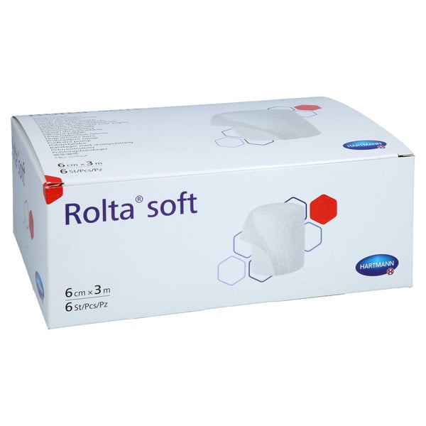 Rolta soft Synth.-wattebinde 6 cmx3 m 6 St