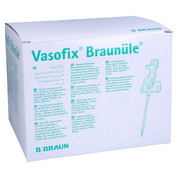 Vasofix Braunüle 20 G 33 mm rosa 50 St