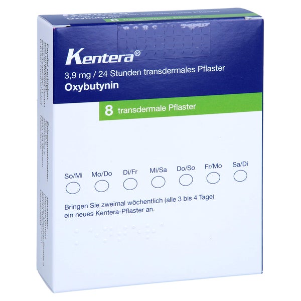 KENTERA 3,9 mg/24 Stunden transdermale Pflaster 8 St