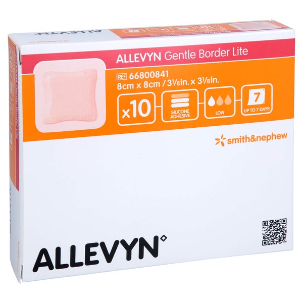 Allevyn Gentle Border Lite 8x8 cm Schaum 10 St