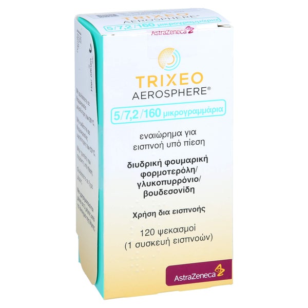 TRIXEO Aerosphere 5/7,2/160µg Druckgasinh.120ED 1 St
