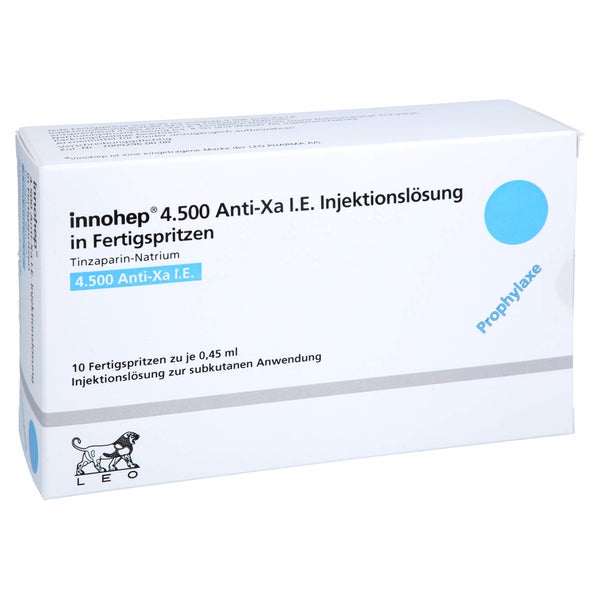 INNOHEP 4.500 Anti-Xa I.E./0,45ml Inj.-Lsg.i.e.FS 10 St