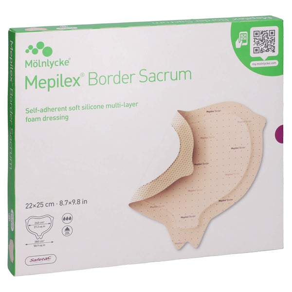 Mepilex Border Sacrum Schaumverb.22x25 c 5 St