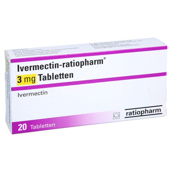 Ivermectin-ratiopharm 3 mg Tabletten 20 St