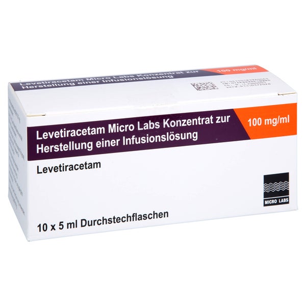 LEVETIRACETAM Micro Labs 100 mg/ml Konz.z.H.Inf.L. 10X5 ml