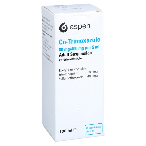 CO-TRIMOXAZOLE 80mg/400mg per 5ml Adult Susp.UK 100 ml