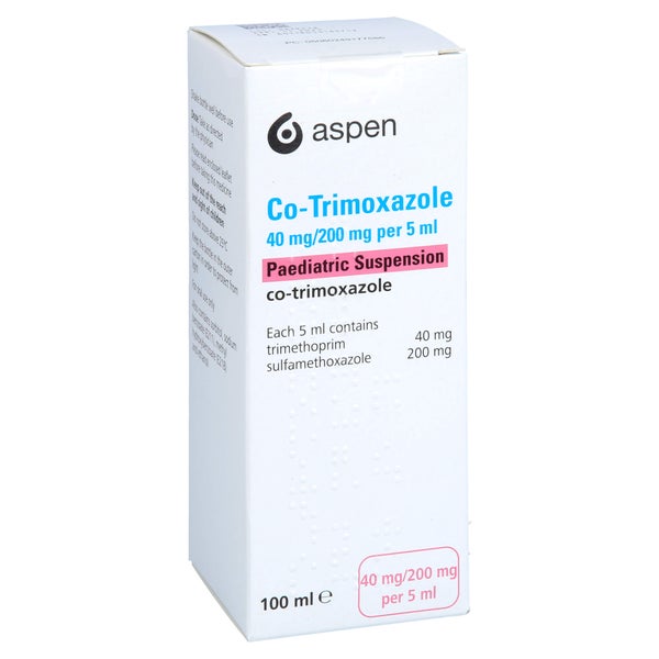CO-TRIMOXAZOLE 40mg/200mg per 5ml Paediat.Susp.UK 100 ml