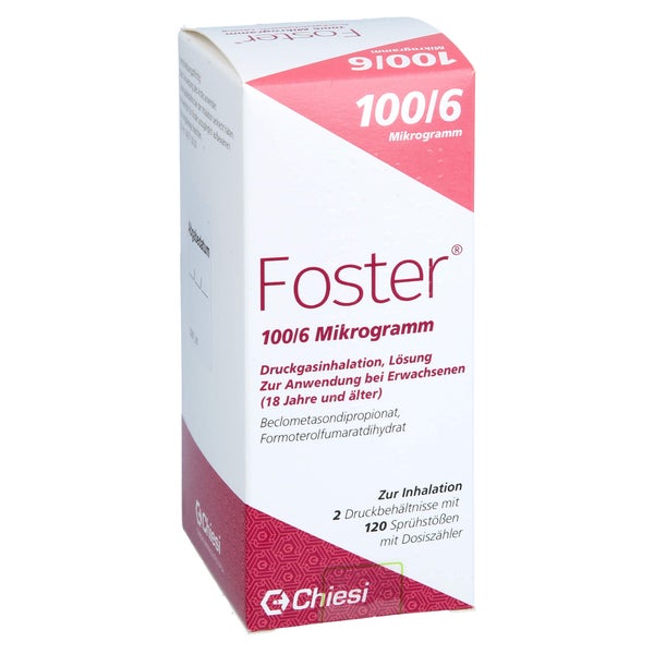 Foster 100/6 µg 120 Hub Dosieraerosol 2 St