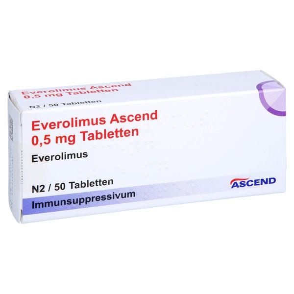 Everolimus Ascend 0,5 mg Tabletten 50 St