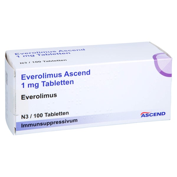 Everolimus Ascend 1 mg Tabletten 100 St
