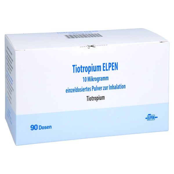 Tiotropium Elpen 10 µg einzeldos.Plv.z.I 90 Sp
