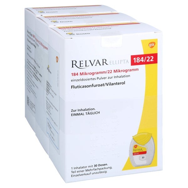 RELVAR Ellipta 184 Mikrogramm/22 Mikrogramm Inh.P. 90 Sp