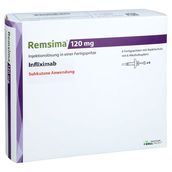 Remsima 120 mg Injektionslösung i.e.Fert 6 St