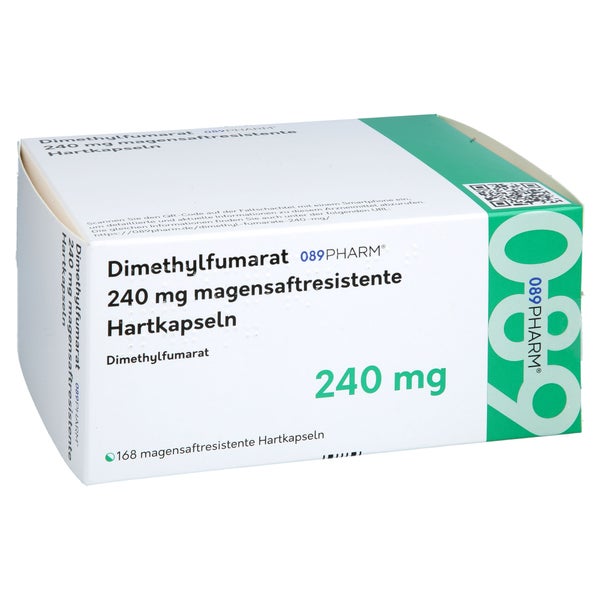 Dimethylfumarat 089pharm 240mg Magensaftr.hartkap. 168 St