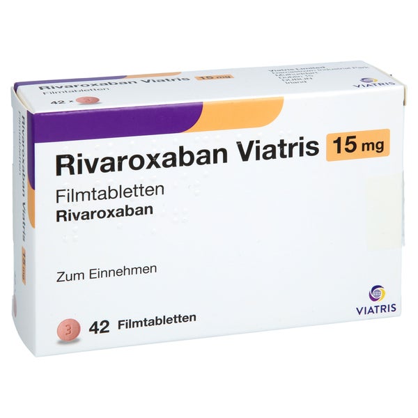 Rivaroxaban Viatris 15 Mg Filmtabletten 42 St